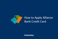 How to Apply Alliance Bank Credit Card
