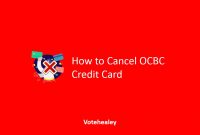 How to Cancel OCBC Credit Card