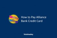 How to Pay Alliance Bank Credit Card