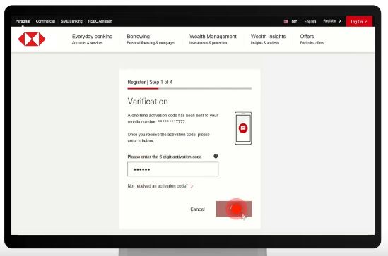 How to Register HSBC Online Banking using Internet Banking Portal